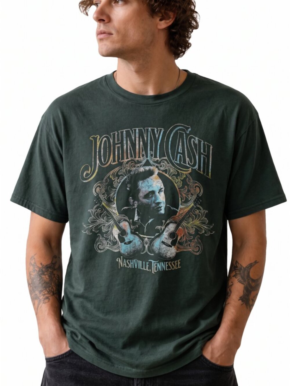 JOHNNY CASH NASHVILLE TEE (XL)